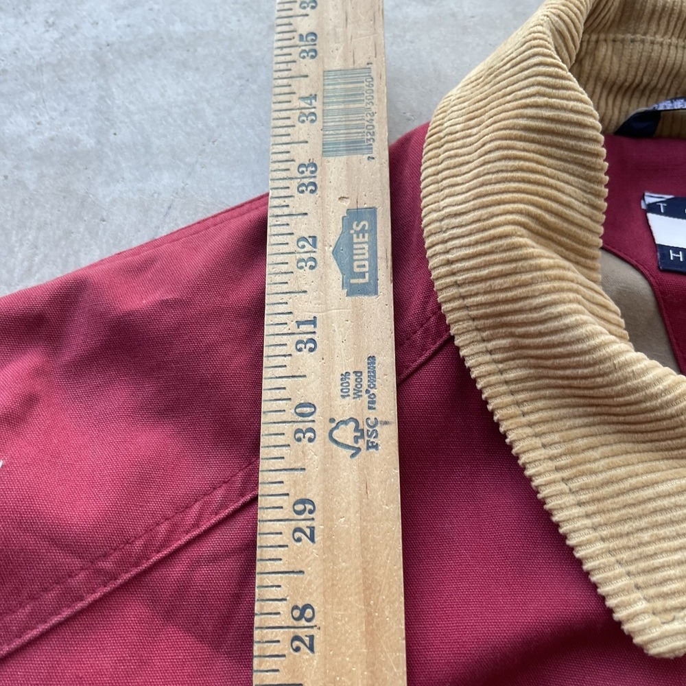 Vintage Tommy Hilfiger Jacket Mens XL Barn Coat 90s Chore Back Pockets Corduroy - Picture 5 of 6
